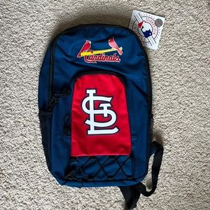 St Louis Cardinals MLB Premium Baseball Backpack Team Color  NWT -18”